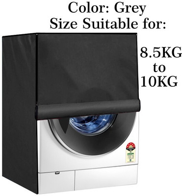Declooms Front Loading Washing Machine  Cover(Width: 64 cm, Grey)