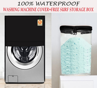 Kanushi Industries Front Loading Washing Machine  Cover(Width: 58.42 cm, Black)