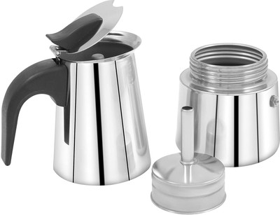 PRIDEDOX Coffee Percolator_08 6 Cups Coffee Maker(Silver)