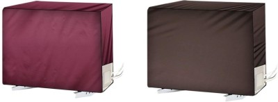 Da Anushi Air Conditioner  Cover(Width: 35.56 cm, Maroon and Brown)