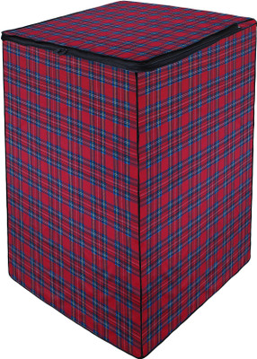 Glassiano Front Loading Washing Machine  Cover(Width: 66.04 cm, Red, Blue)