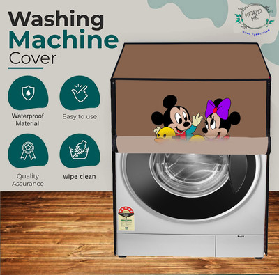 ME AND ME Front Loading Washing Machine  Cover(Width: 69 cm, Beige, Yellow)