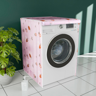 KUBER INDUSTRIES Top Loading Washing Machine  Cover(Width: 63 cm, Pink & Red)