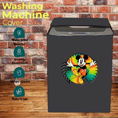KVAR Top Loading Washing Machine  Cover(Width: 66 cm, Grey)