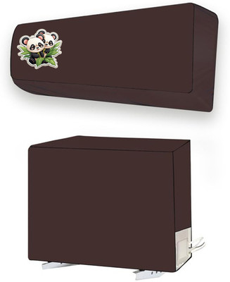 ME AND ME Air Conditioner  Cover(Width: 123.7 cm, Brown)