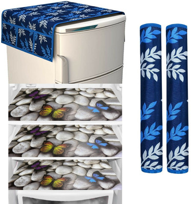 Romiz Fridge Mat(Width: 53.54 cm, BLUE)