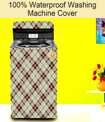 Flipkart SmartBuy Top Loading Washing Machine  Cover(Width: 55 cm, Beige, Maroon)