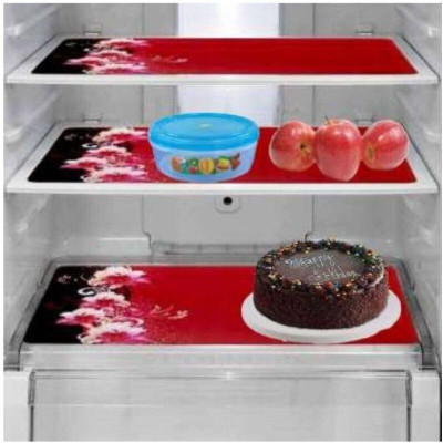 REVEXO Fridge Mat(Width: 44 cm, Multicolor, Beige)