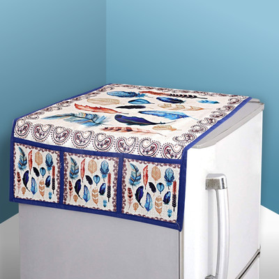 KUBER INDUSTRIES Fridge Mat(Width: 98 cm, Cream)