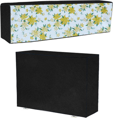 AAVYA UNIQUE FASHION Air Conditioner  Cover(Width: 101.6 cm, Green,White)