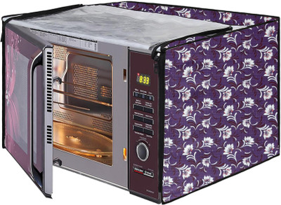 Viraz Microwave Oven  Cover(Width: 44 cm, Purple,White)