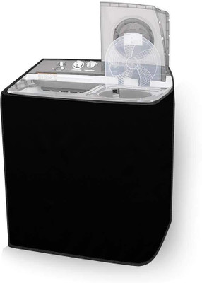 SVASTI Semi-Automatic Washing Machine  Cover(Width: 86 cm, Black)