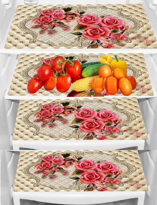 REVEXO Fridge Mat(Width: 32 cm, Multicolor, Transparent)