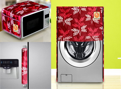 Kanushi Industries Front Loading Washing Machine  Cover(Width: 58 cm, Maroon)