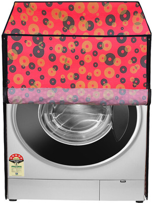 Archistylo Front Loading Washing Machine  Cover(Width: 69 cm, Red, Moderate)
