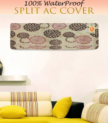 KANUSHI Air Conditioner  Cover(Width: 111 cm, Beige, Brown)