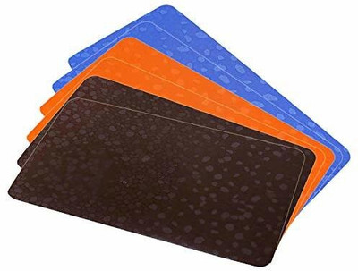 KUBER INDUSTRIES Fridge Mat(Width: 48 cm, Blue, Brown, Orange)