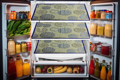 REVEXO Fridge Mat(Width: 32 cm, Multicolor)