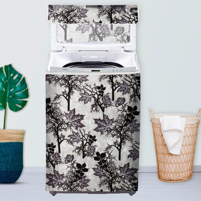 E-Retailer Top Loading Washing Machine  Cover(Width: 58 cm, Black)