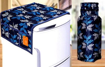 RELOOK INDUSTRIES Refrigerator  Cover(Width: 99 cm, Blue)
