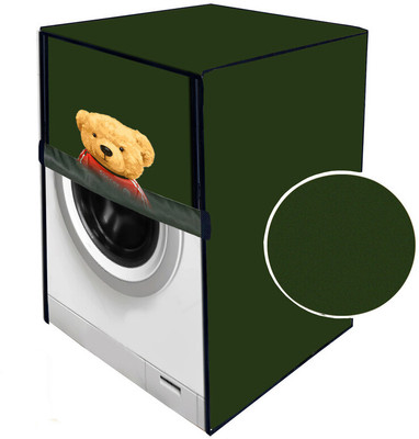 JM Homefurnishings Front Loading Washing Machine  Cover(Width: 66 cm, Green)