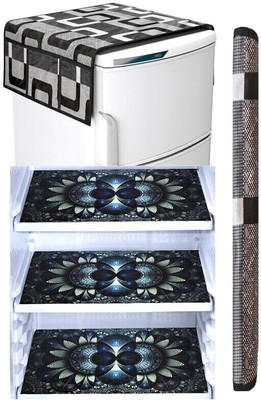 BHOLA PARVATI TRADING Fridge Mat(Width: 39 cm, Black 003)