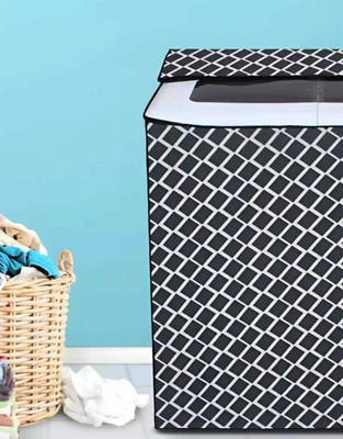 Gudheniya Enterprises Semi-Automatic Washing Machine  Cover(Width: 83.8 cm, Black & White)