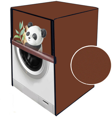 JM Homefurnishings Front Loading Washing Machine  Cover(Width: 64 cm, Brown)
