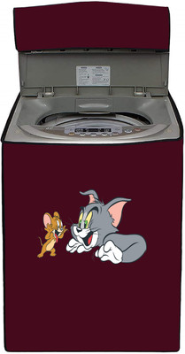 Delideal Top Loading Washing Machine  Cover(Width: 61 cm, Maroon)