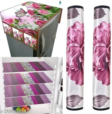KTR Decor Fridge Mat(Width: 99 cm, PINK)
