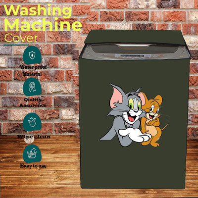 KVAR Top Loading Washing Machine  Cover(Width: 74 cm, Green)