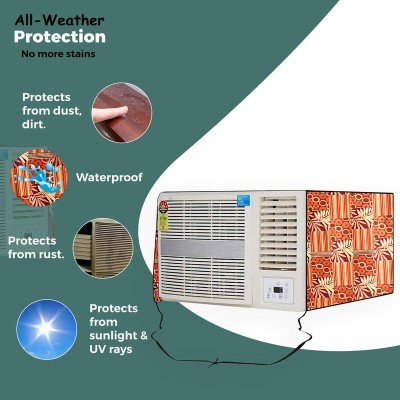 Hizing Air Conditioner  Cover(Width: 63.5 cm, Orange)