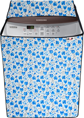 AAVYA UNIQUE FASHION Top Loading Washing Machine  Cover(Width: 63.7 cm, Blue,White)