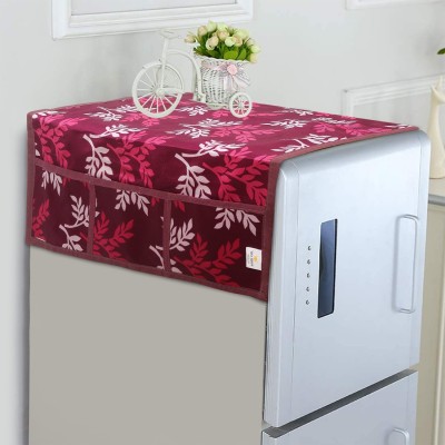 Wishland Refrigerator  Cover(Width: 53.34 cm, Fridge Top Cover With 6 Utility Pocket)