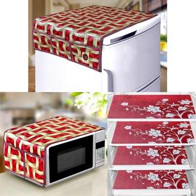 Comfort House Refrigerator  Cover(Width: 99 cm, RED)