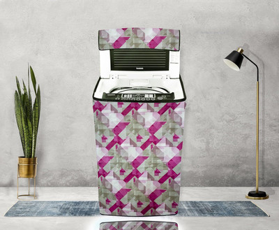 Star Weaves Top Loading Washing Machine  Cover(Width: 59 cm, Pink & Grey)