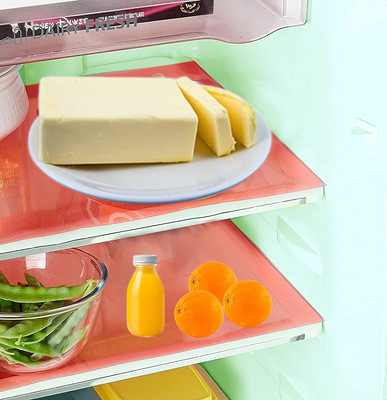 KUBER INDUSTRIES Fridge Mat(Width: 48 cm, Red)