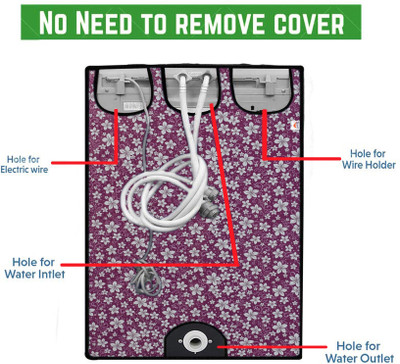 Nitasha Front Loading Washing Machine  Cover(Width: 64 cm, Pink, White, Purple)