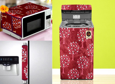 Comfort House Top Loading Washing Machine  Cover(Width: 58.42 cm, Maroon)