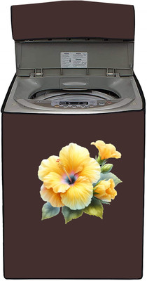 SO HOMEFURNISHING Top Loading Washing Machine  Cover(Width: 55.6 cm, Brown)