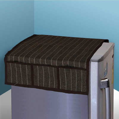 KUBER INDUSTRIES Fridge Mat(Width: 98 cm, Black)