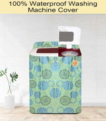 Kanushi Industries Semi-Automatic Washing Machine  Cover(Width: 83 cm, Green)