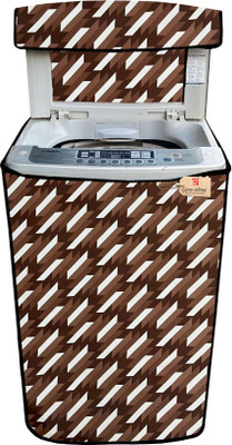 GURU-ISHMA Top Loading Washing Machine  Cover(Width: 59 cm, Brown, Silver)