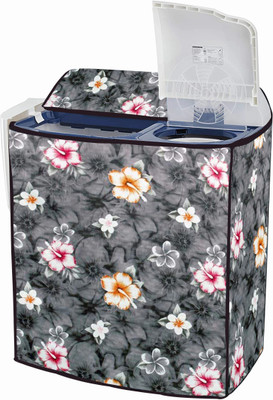 Star Weaves Semi-Automatic Washing Machine  Cover(Width: 84 cm, Grey)