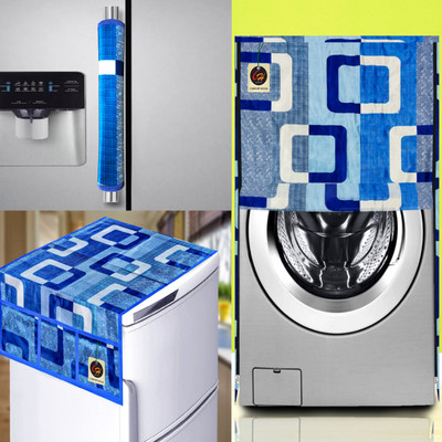 Comfort House Front Loading Washing Machine  Cover(Width: 58.42 cm, Blue)