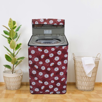 Glassiano Top Loading Washing Machine  Cover(Width: 58.42 cm, Maroon)