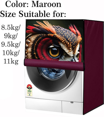 Declooms Front Loading Washing Machine  Cover(Width: 63.5 cm, Maroon)