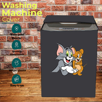 KVAR Top Loading Washing Machine  Cover(Width: 69 cm, Grey)