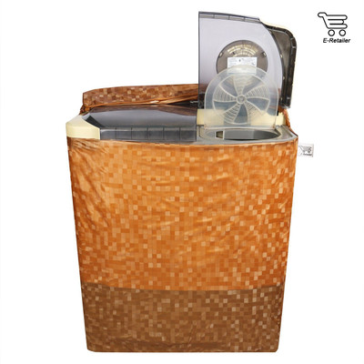 E-Retailer Semi-Automatic Washing Machine  Cover(Width: 83.82 cm, Orange)