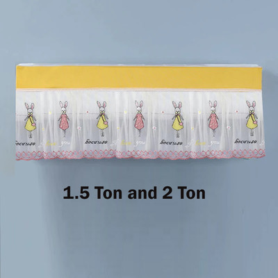 dyanifashion Air Conditioner  Cover(Width: 102 cm, White)